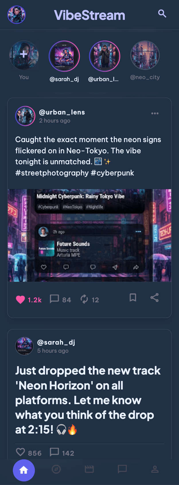 Dynamic Home Feed