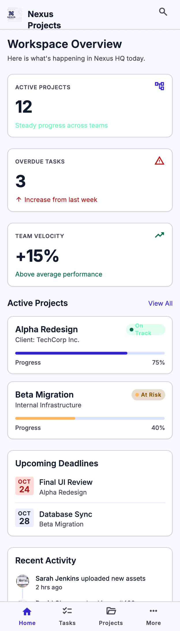 Executive Portfolio Dashboard